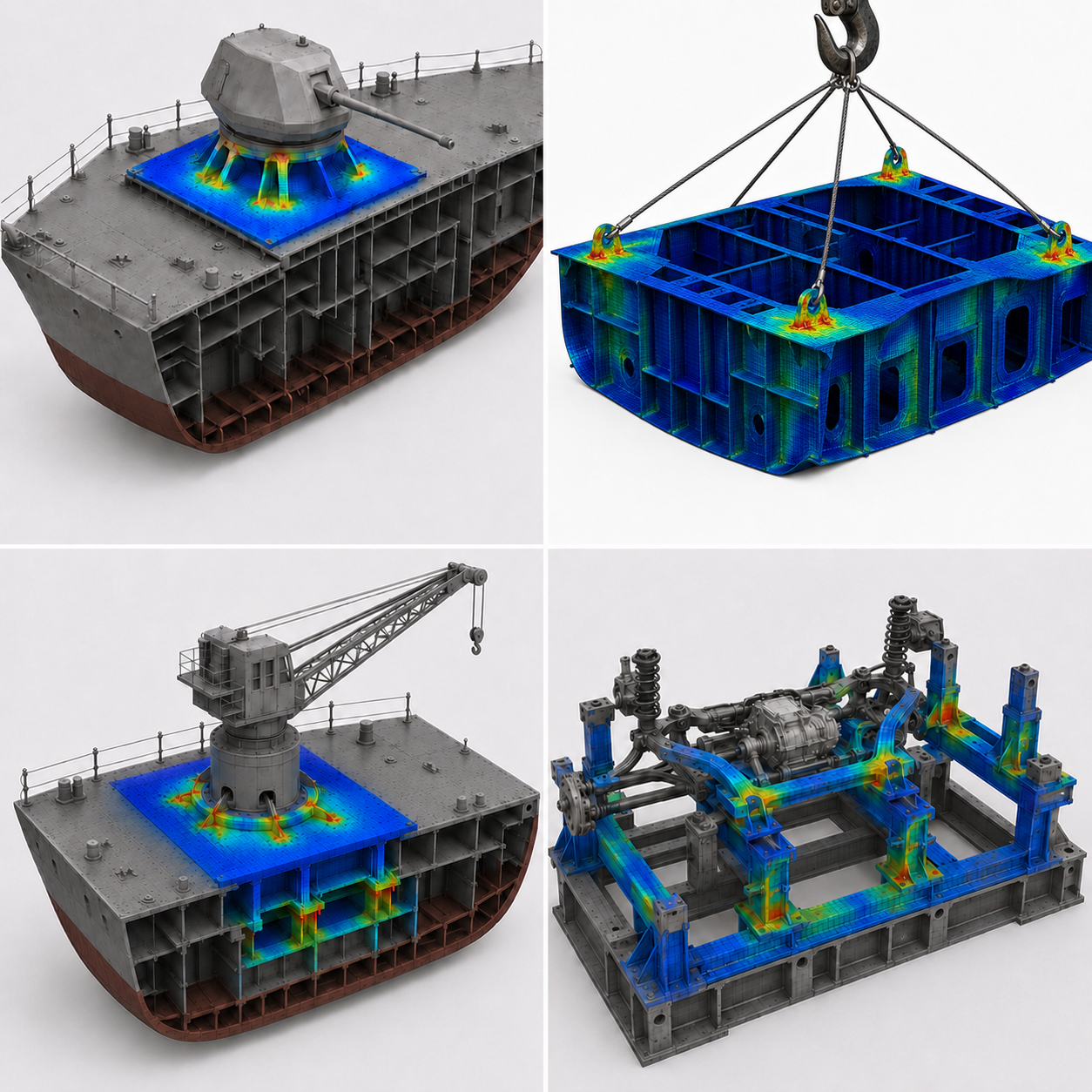 Structural dynamics, shock and equipment qualification visual