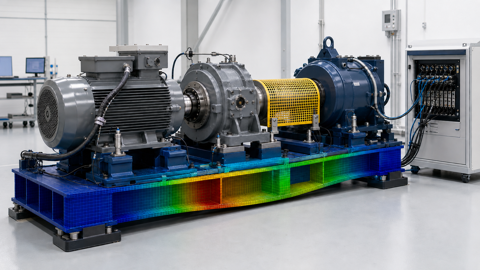 Test-rig structural and dynamic analysis visual